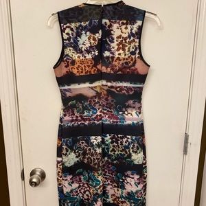 Multi-colored cocktail dress